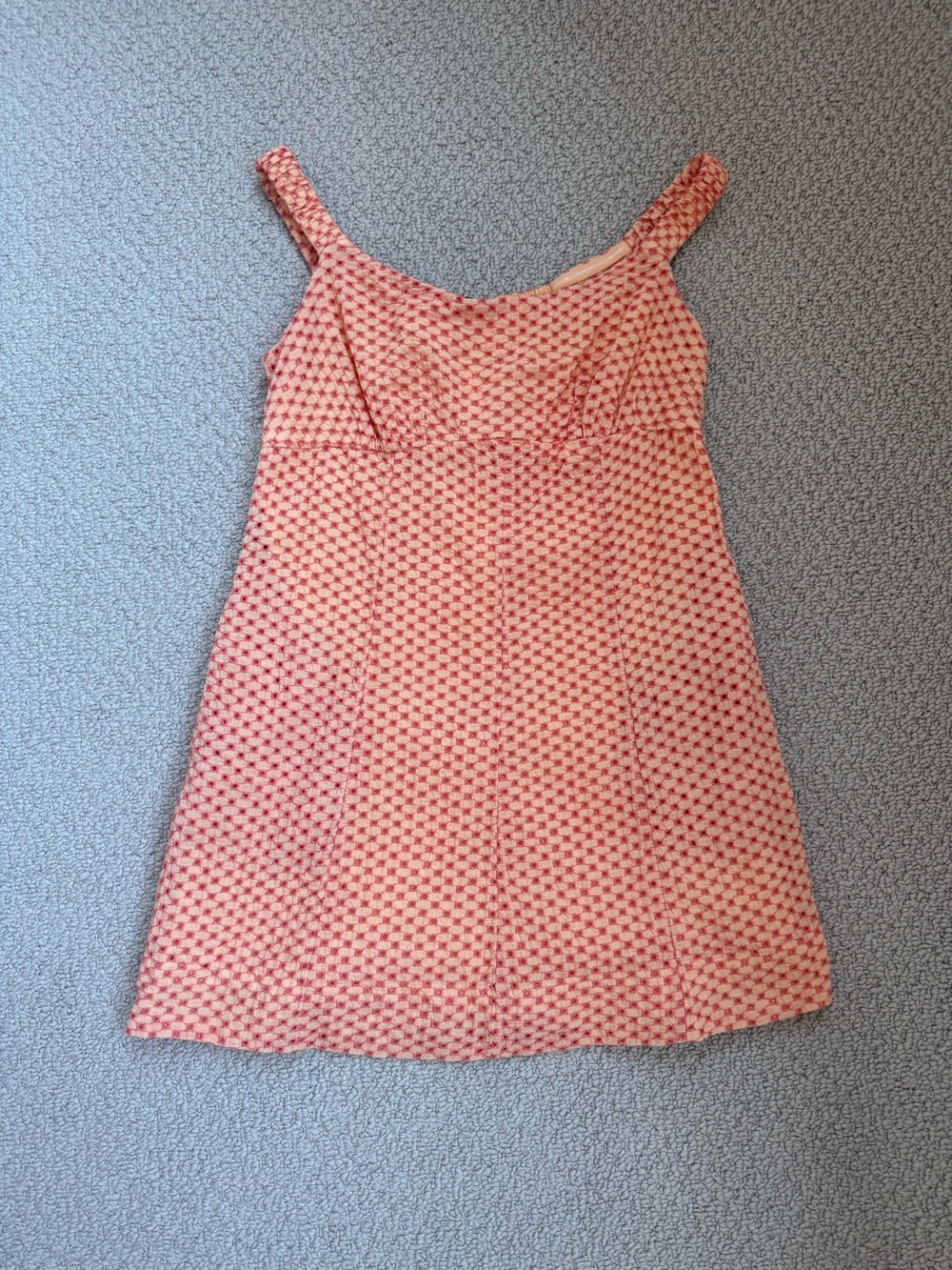 Free People Pink Patterned Mini Dress